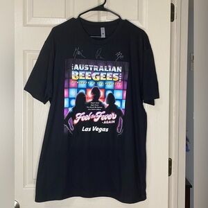 Bee Gees New Tribute Tour Band Concert Tee Vegas Australian NL Sz XL